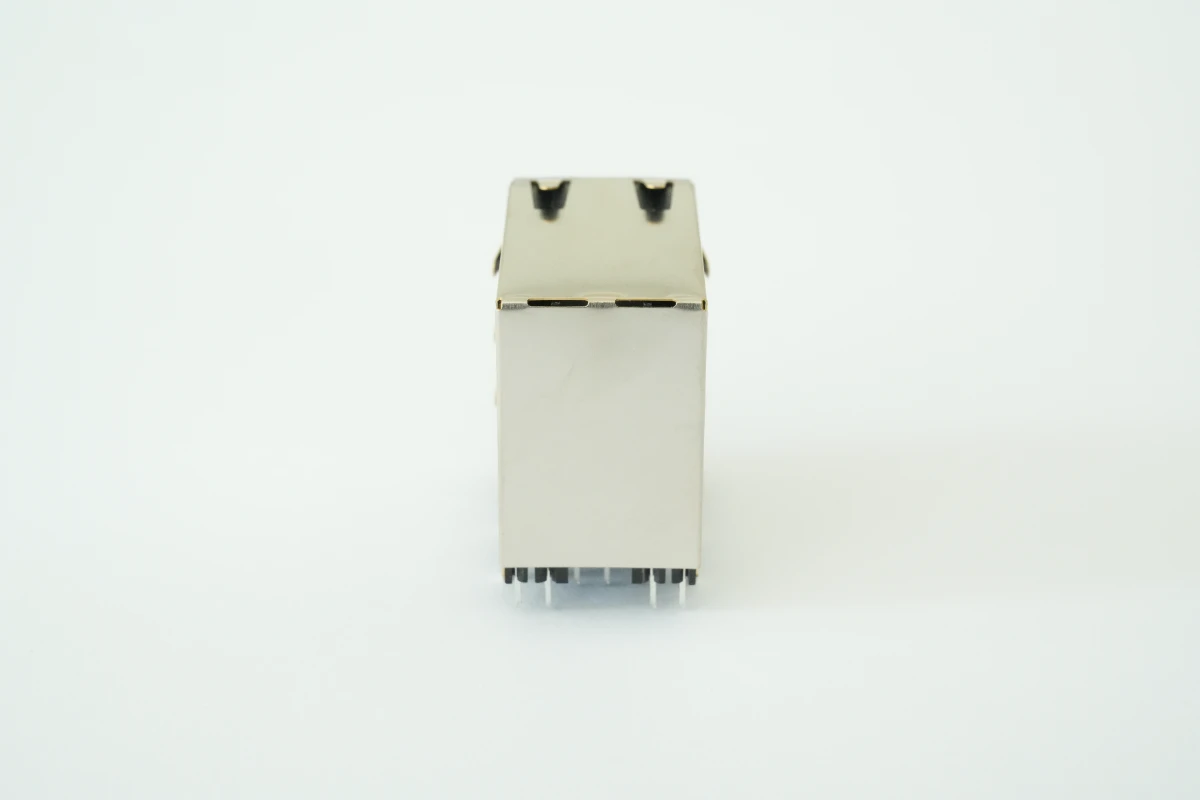 RJ45 2口带灯网络接口母座 3