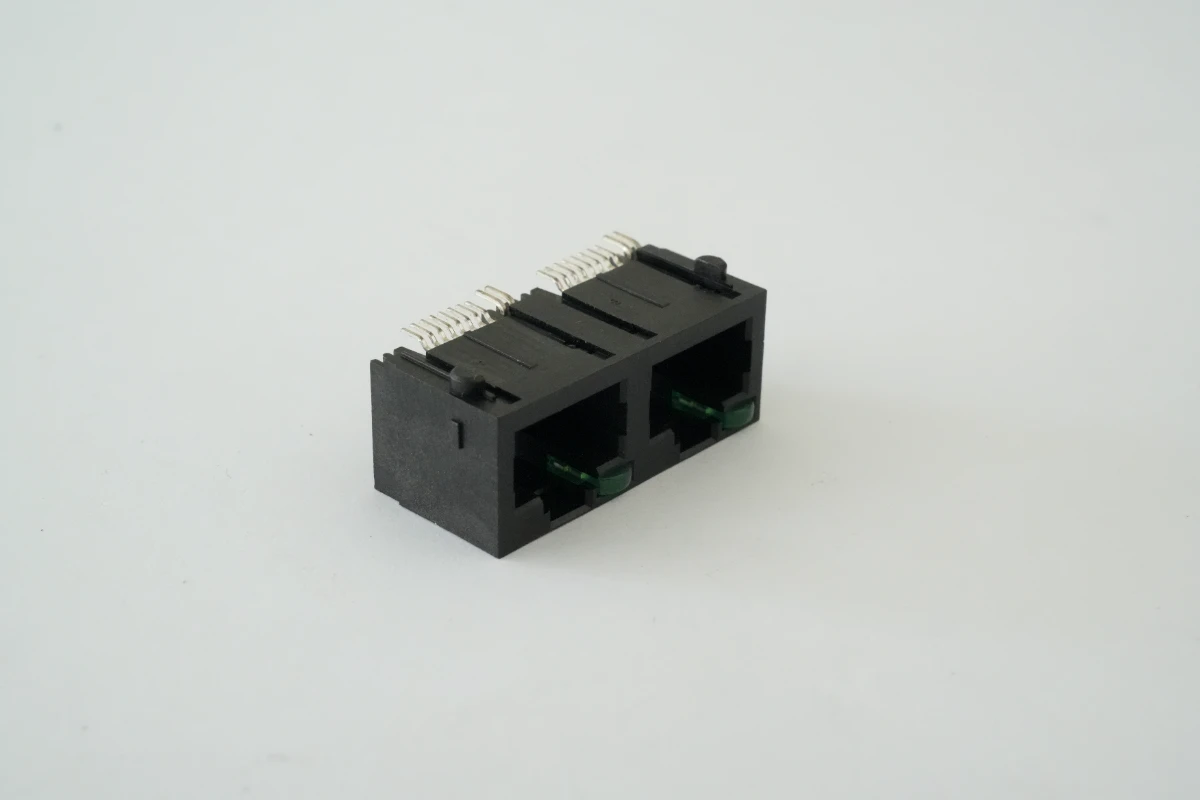 1×2口 8P8C RJ45连接器 2